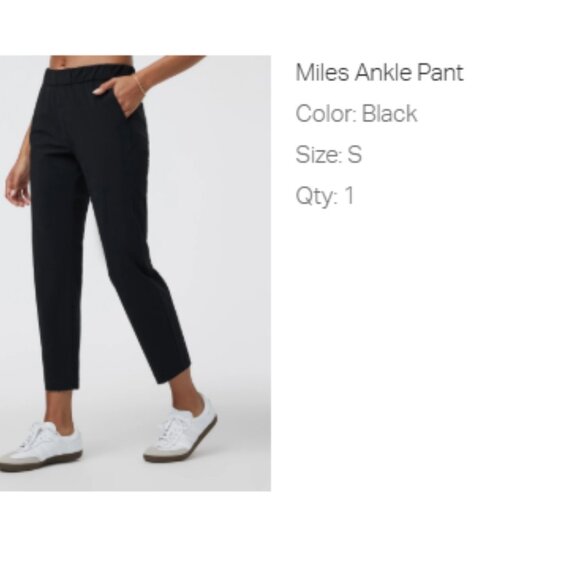 Vuori Miles Ankle Pant, size S - Picture 5 of 6